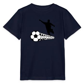 Footballer Soccer Soccer Player 2c - Stanley/Stella MINI CREATOR Kids’ T-Shirt - navy - Front - Kain (125cm)