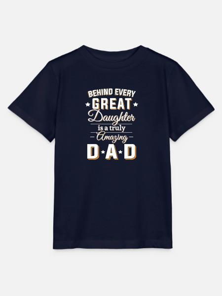 Amazing Dad - Stanley/Stella Kinder T-Shirt MINI CREATOR - Navy