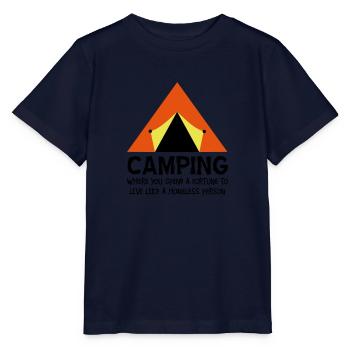 Camping - Stanley/Stella Kinder T-Shirt MINI CREATOR  - Navy - Vorne - Kain (125cm)