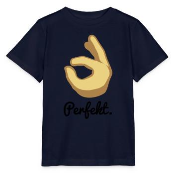 Perfekt. - Stanley/Stella Kinder T-Shirt MINI CREATOR  - Navy - Vorne - Kain (125cm)