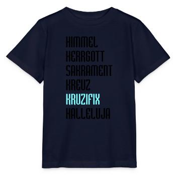 Bayrisch Fluchen - Stanley/Stella Kinder T-Shirt MINI CREATOR  - Navy - Vorne - Kain (125cm)