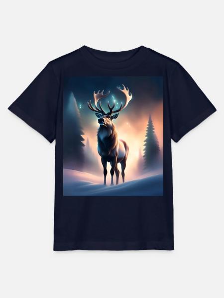 Majestätische Rentiere - Stanley/Stella Kinder T-Shirt MINI CREATOR - Navy