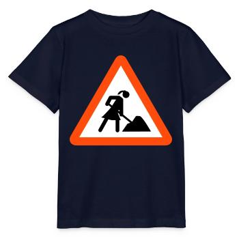 chantier - T-shirt bio MINI CREATOR Stanley/Stella Enfant - marine - Devant - Kain (125cm)