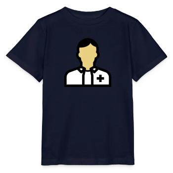 Nursing staff, nurse, carer, doctor, - Stanley/Stella MINI CREATOR Kids’ T-Shirt - navy - Front - Kain (125cm)