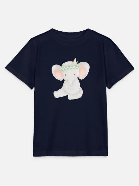 Boho Elefant - Stanley/Stella Kinder T-Shirt MINI CREATOR  - Navy