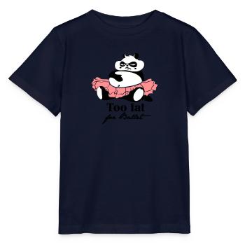 Too fat for Ballet - Stanley/Stella MINI CREATOR Kids’ T-Shirt - navy - Front - Kain (125cm)