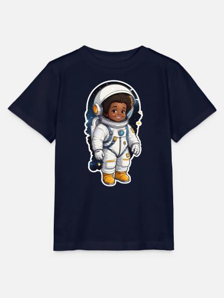 Kleiner Astronaut mit Lächeln - Stanley/Stella Kinder T-Shirt MINI CREATOR  - Navy