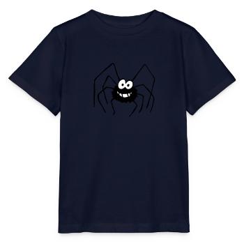 Araignée - T-shirt bio MINI CREATOR Stanley/Stella Enfant - marine - Devant - Kain (125cm)