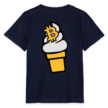 Bitcoin-Cream - Stanley/Stella MINI CREATOR Kids’ T-Shirt - navy - Front - Kain (125cm)