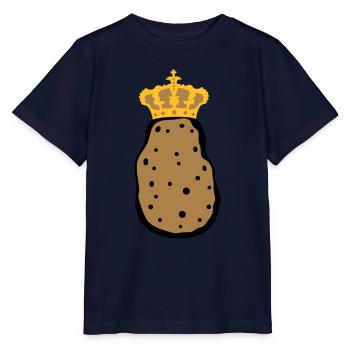 krone koenig koenigin prinzessin prinz herrscher k - Stanley/Stella Kinder T-Shirt MINI CREATOR  - Navy - Vorne - Kain (125cm)