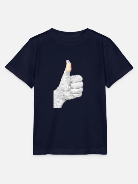 Hand mit Pflaster - Stanley/Stella Kinder T-Shirt MINI CREATOR - Navy