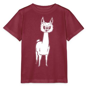 Alpaga, espiègle et sucré - T-shirt bio MINI CREATOR Stanley/Stella Enfant - bordeaux - Devant - Kain (125cm)