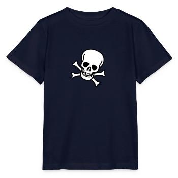 Skull - T-shirt bio MINI CREATOR Stanley/Stella Enfant - marine - Devant - Kain (125cm)