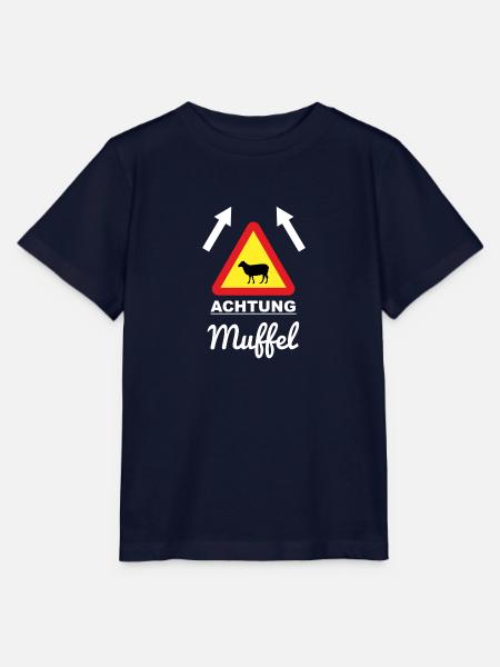 Achtung Muffel Geschenk Morgenmuffel WM Muffel - Stanley/Stella Kinder T-Shirt MINI CREATOR - Navy