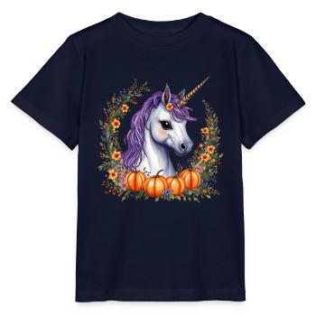 halloween pony - Stanley/Stella MINI CREATOR Kids’ T-Shirt - navy - Front - Kain (125cm)