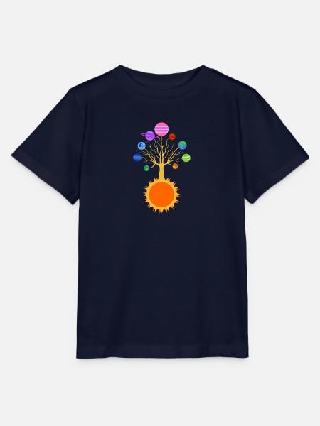 Sonnensystem-Baum - Stanley/Stella Kinder T-Shirt MINI CREATOR - Navy
