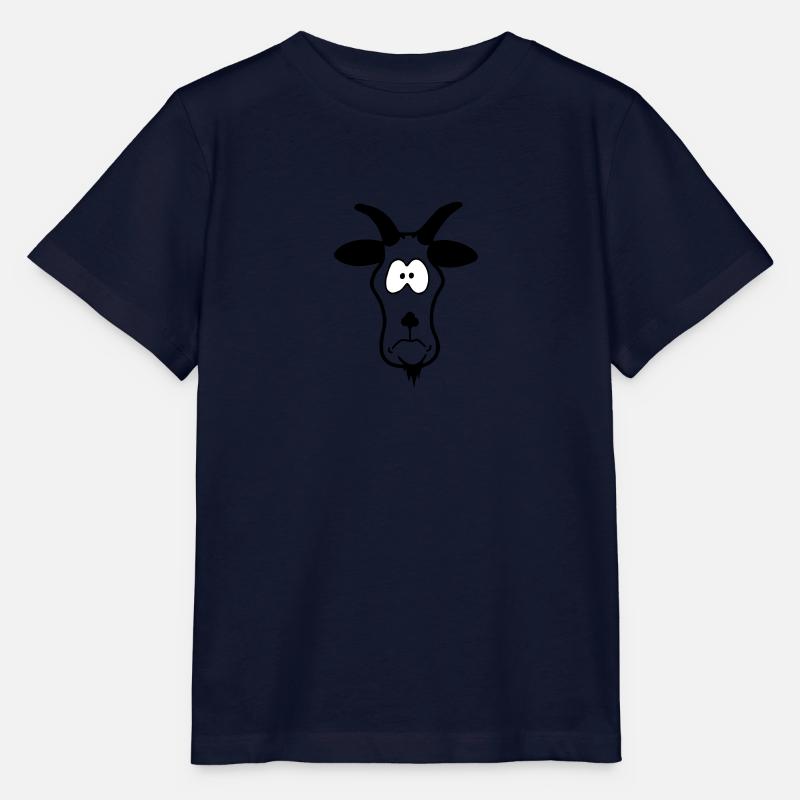 Tierkopp: dummer Ziegenbock - T-shirt bio MINI CREATOR Stanley/Stella Enfant - marine