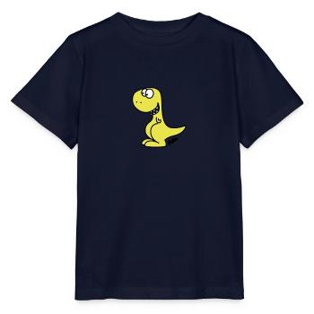 Dino (c) - T-shirt bio MINI CREATOR Stanley/Stella Enfant - marine - Devant - Kain (125cm)