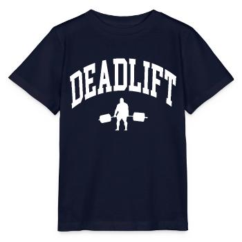 Soulevé de terre - T-shirt bio MINI CREATOR Stanley/Stella Enfant - marine - Devant - Kain (125cm)