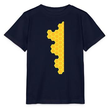 Honeycombs - Stanley/Stella MINI CREATOR Kids’ T-Shirt - navy - Front - Kain (125cm)