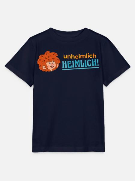 Pumuckl Unheimlich Heimlich Schriftzug - Stanley/Stella Kinder T-Shirt MINI CREATOR - Navy