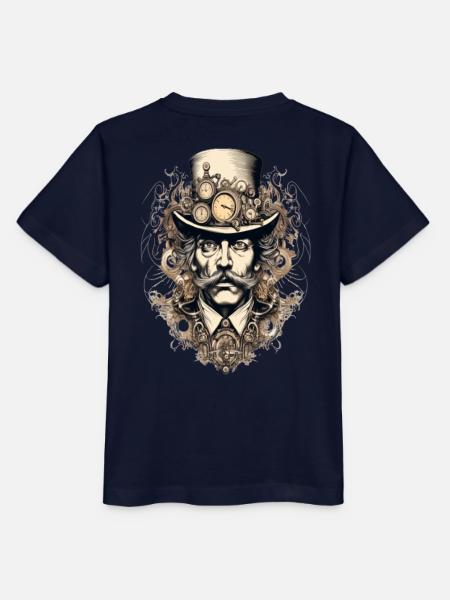Steampunk Gentleman mit Uhren - Stanley/Stella Kinder T-Shirt MINI CREATOR - Navy