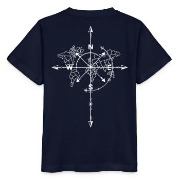 boussole - T-shirt bio MINI CREATOR Stanley/Stella Enfant - marine - Dos - Kain (125cm)