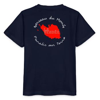 The Vendée Circular Card - Stanley/Stella MINI CREATOR Kids’ T-Shirt - navy - Back - Kain (125cm)