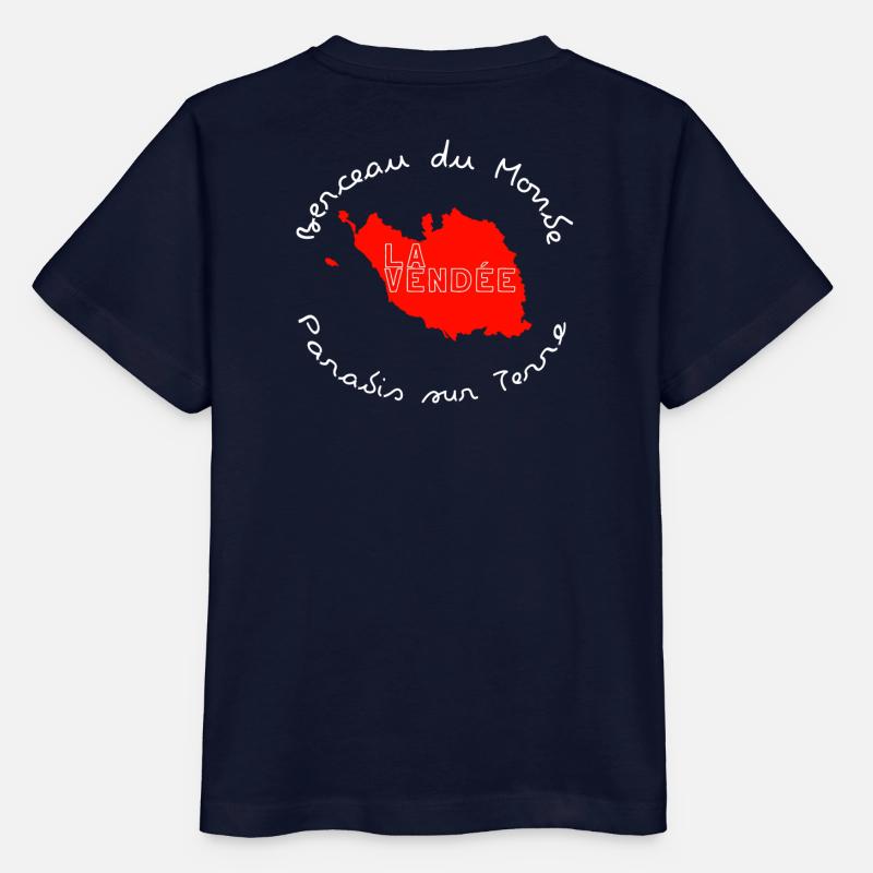 La Vendée Carte Circular - T-shirt bio MINI CREATOR Stanley/Stella Enfant - marine