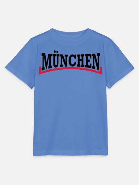 München Schrift zweifarbig - Stanley/Stella Kinder T-Shirt MINI CREATOR - Blau