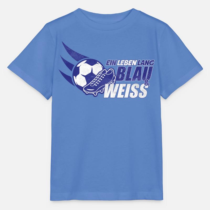 Blau & Weiss ein Leben Lang Geschenkidee - Stanley/Stella Kinder T-Shirt MINI CREATOR  - Blau