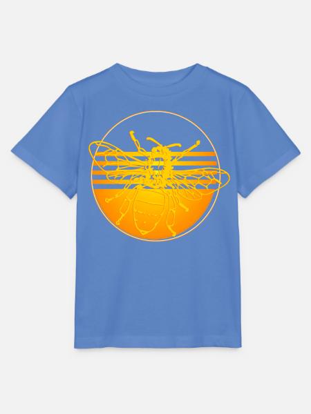 Biene Honigbiene - Stanley/Stella Kinder T-Shirt MINI CREATOR - Blau