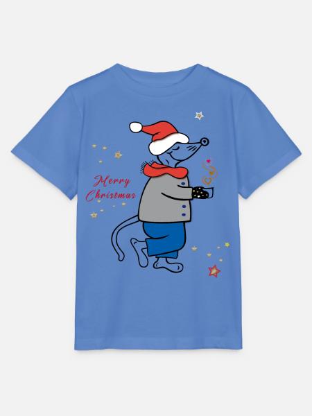 Merry Christmas, Advent - Stanley/Stella Kinder T-Shirt MINI CREATOR - Blau