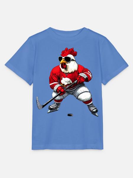 Huhn Eishockey - Stanley/Stella Kinder T-Shirt MINI CREATOR - Blau