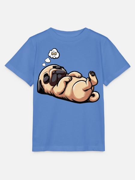 Mops Möpse Mopsbesitzer Mopsliebhaber Mopshalter - Stanley/Stella Kinder T-Shirt MINI CREATOR  - Blau