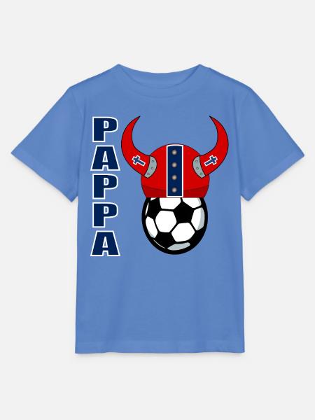 Fußball-Norweger-Papa - Stanley/Stella Kinder T-Shirt MINI CREATOR - Blau