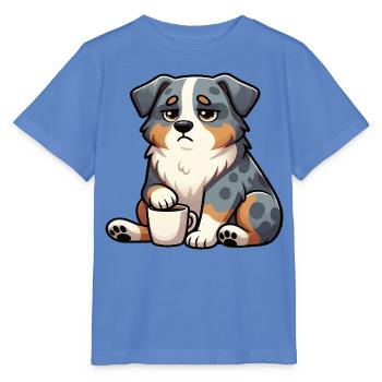 Australian Shepherd Aussie Aussiebesitzer Aussies - Stanley/Stella Kinder T-Shirt MINI CREATOR  - Blau - Vorne - Taisha (125cm)