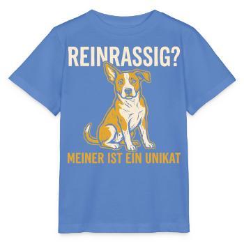Reinrassig? Meiner ist ein Unikat - Mischling - Stanley/Stella Kinder T-Shirt MINI CREATOR  - Blau - Vorne - Taisha (125cm)