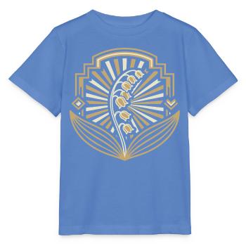 Art Deco Goldlilienbogen - Stanley/Stella Kinder T-Shirt MINI CREATOR  - Blau - Vorne - Taisha (125cm)