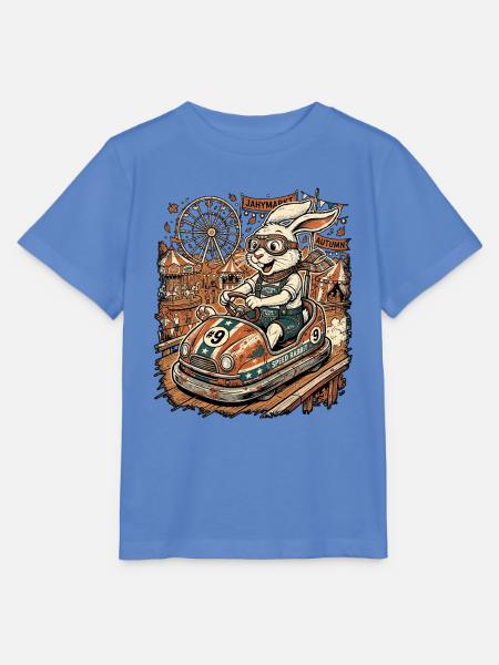 Rummelplatz Karnickel - Stanley/Stella Kinder T-Shirt MINI CREATOR - Blau
