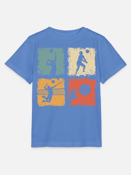 Volleyball Volleyballer Sport Männer Und Jungen - Stanley/Stella Kinder T-Shirt MINI CREATOR  - Blau