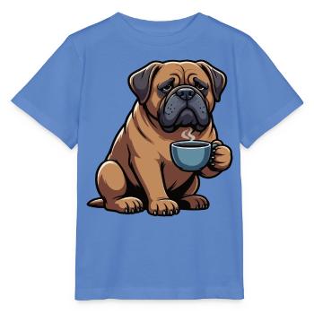 Bordeaux Dogge Bordeauxs Bordeaux Doggen besitzer - Stanley/Stella Kinder T-Shirt MINI CREATOR  - Blau - Vorne - Taisha (125cm)