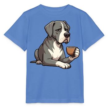 Deutsche Dogge Doggen Doggenbesitzer Doggenfan - Stanley/Stella Kinder T-Shirt MINI CREATOR  - Blau - Vorne - Taisha (125cm)