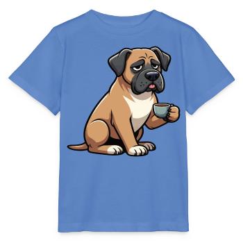 Deutsche Dogge Doggen Doggenbesitzer Doggenfan - Stanley/Stella Kinder T-Shirt MINI CREATOR  - Blau - Vorne - Taisha (125cm)