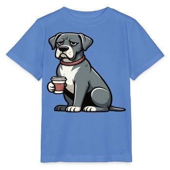 Deutsche Dogge Doggen Doggenbesitzer Doggenfan - Stanley/Stella Kinder T-Shirt MINI CREATOR  - Blau - Vorne - Taisha (125cm)
