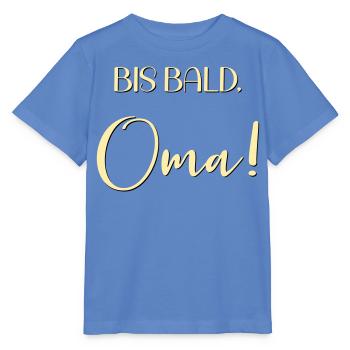 Baby Ankündigung Oma - Stanley/Stella Kinder T-Shirt MINI CREATOR  - Blau - Vorne - Taisha (125cm)