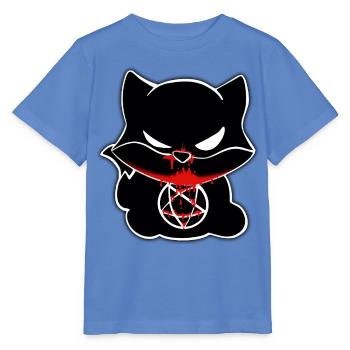 Halloween Fox - Stanley/Stella Kinder T-Shirt MINI CREATOR  - Blau - Vorne - Taisha (125cm)