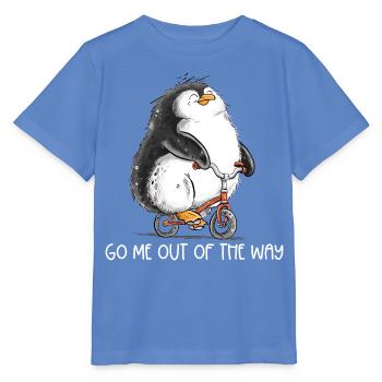 Pinguin Fahrrad Denglisch Spruch Radfahrer Humor - Stanley/Stella Kinder T-Shirt MINI CREATOR  - Blau - Vorne - Taisha (125cm)