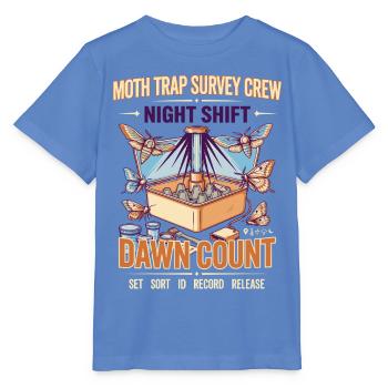 Nachtdienst Mottenfalle Morgendämmerung - Stanley/Stella Kinder T-Shirt MINI CREATOR  - Blau - Vorne - Taisha (125cm)