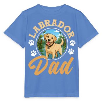 Labrador Hund Lustiges Schlafshirt Hunde Geschenk - Stanley/Stella Kinder T-Shirt MINI CREATOR  - Blau - Vorne - Taisha (125cm)